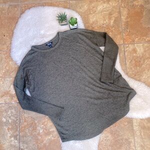 Buffalo David Bitton Women's Long Sleeve Cozy Top Green Small